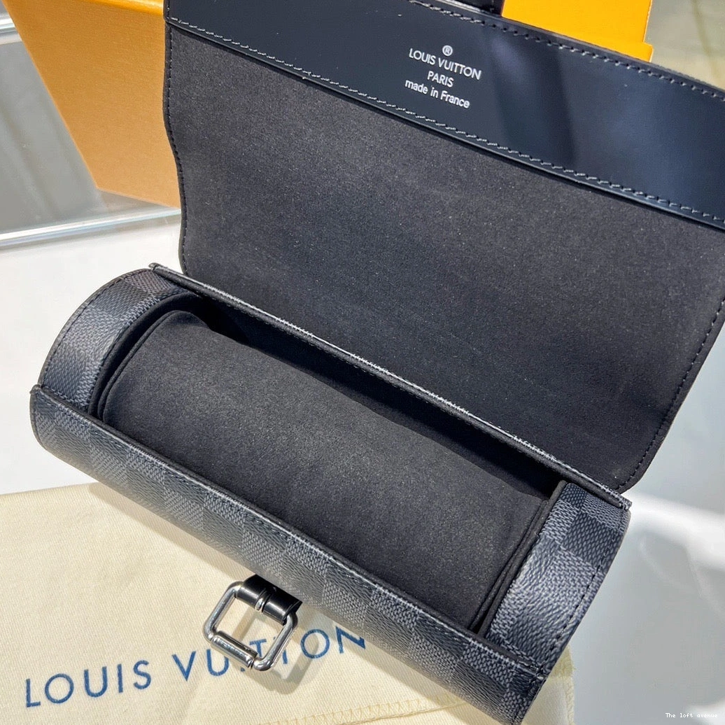 CUSTOM LV CHECKERED CASE WATCH 0822